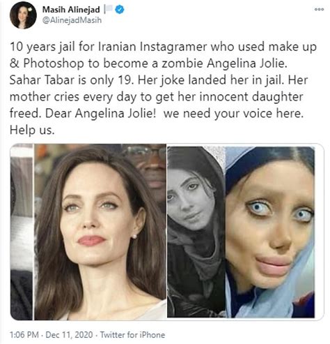 ‘Zombie Angelina Jolie’ jailed for 10 years in Iran over  